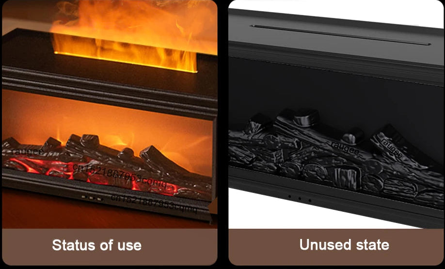 Fire-effect Aroma diffuser 280 ml with remote &amp; timer